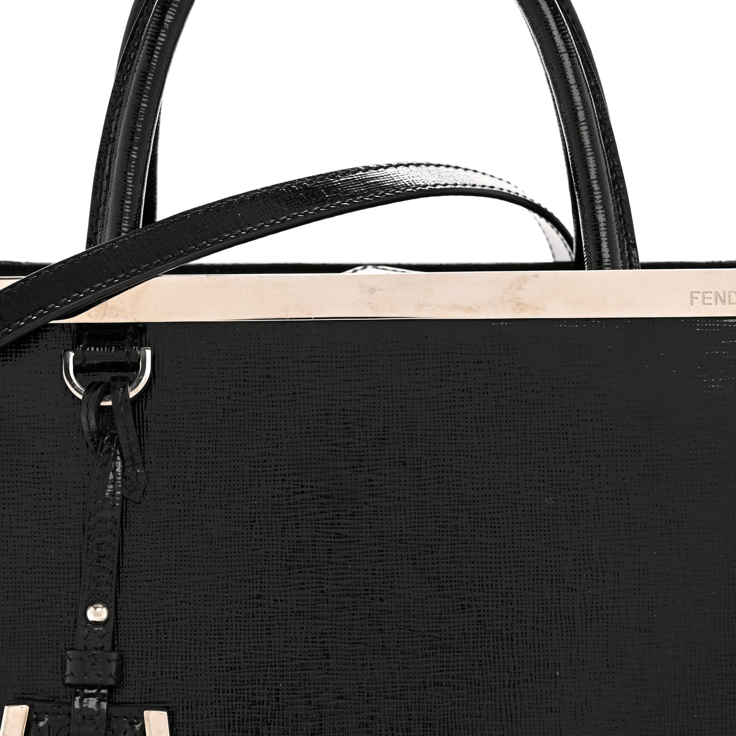 Patent Vitello Elite Petite 2Jours Tote Black