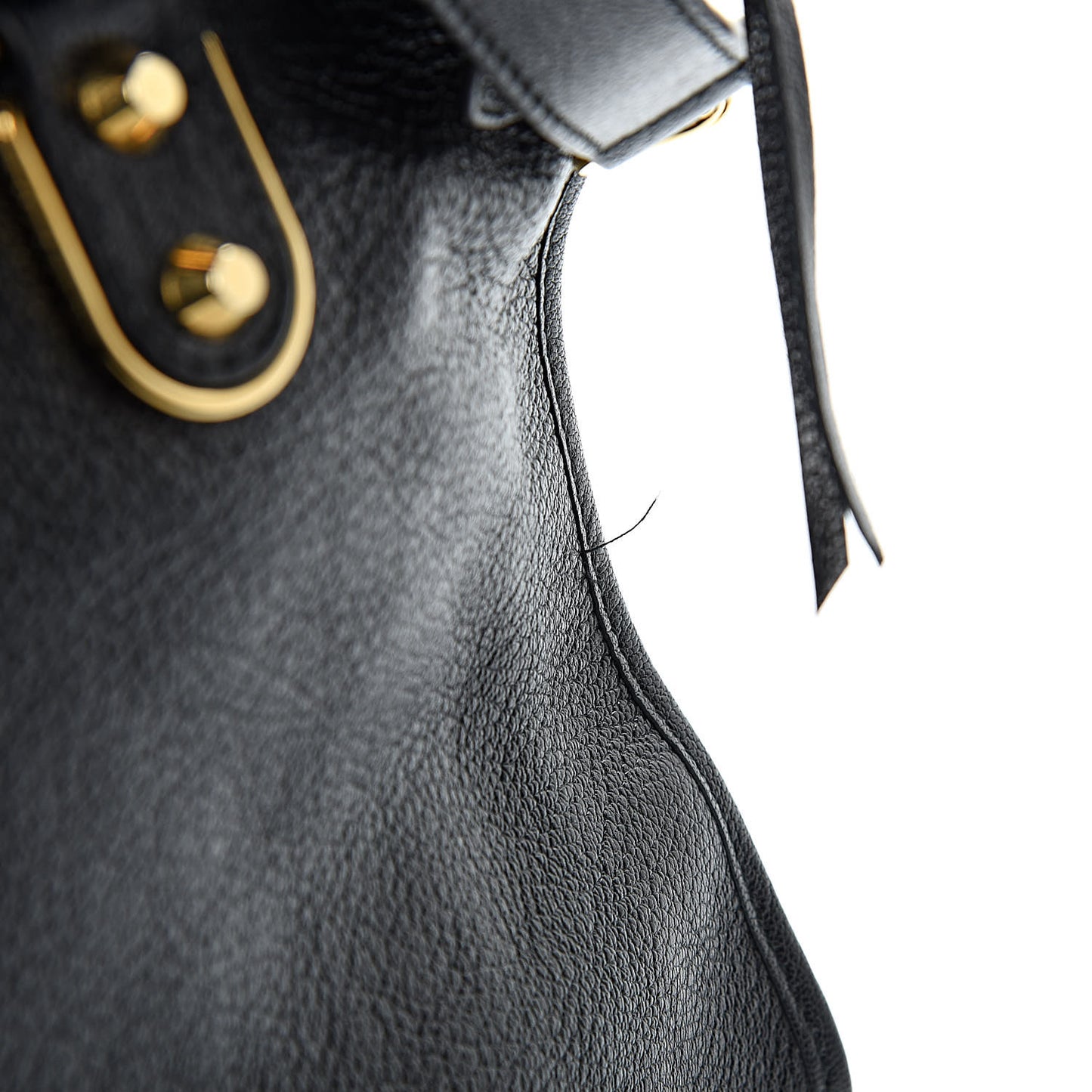 Chevre Gold Metallic Edge Hardware City Black