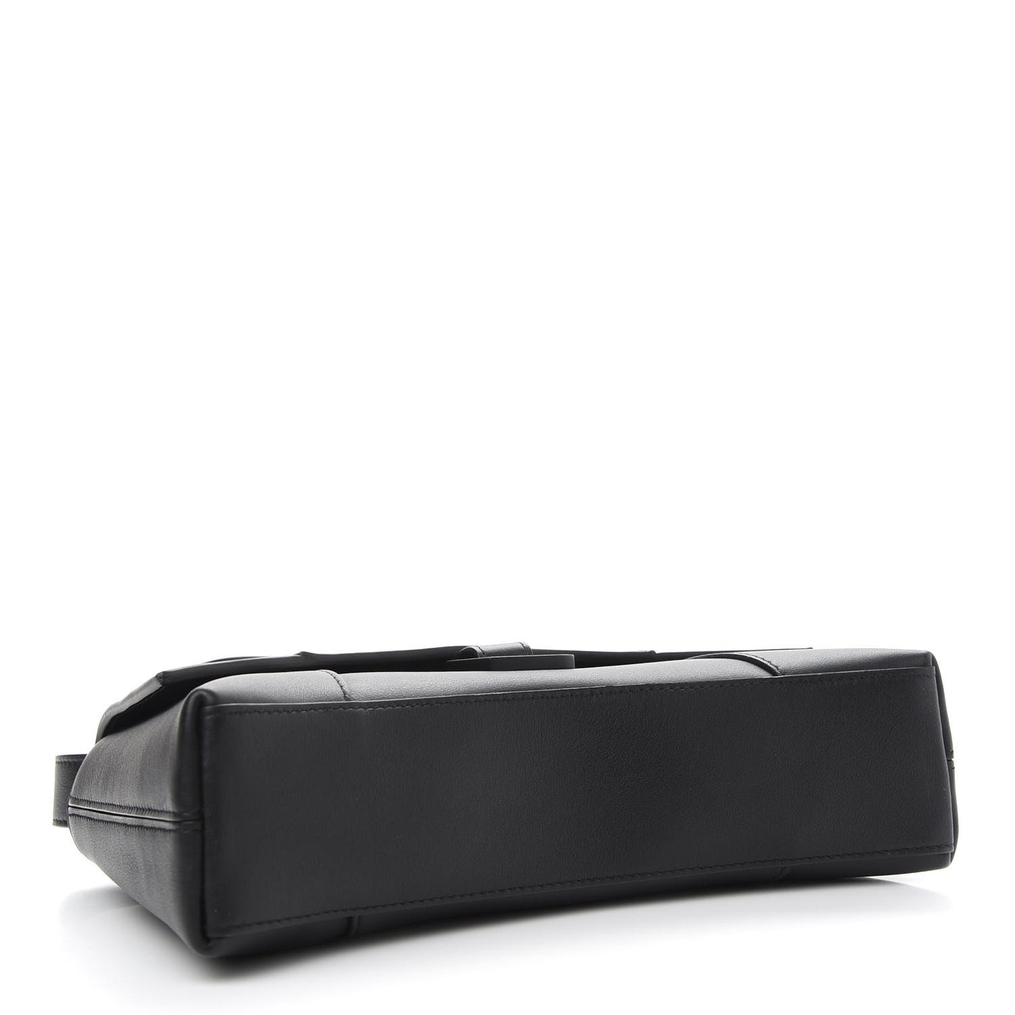 Semi Shiny Smooth Calfskin Monochrome XS Downtown Shoulder Bag Black