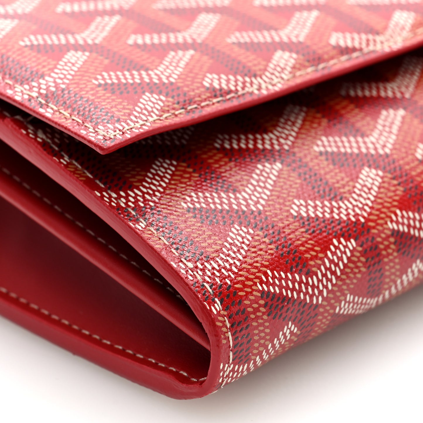 Goyardine Varenne Continental Wallet Red