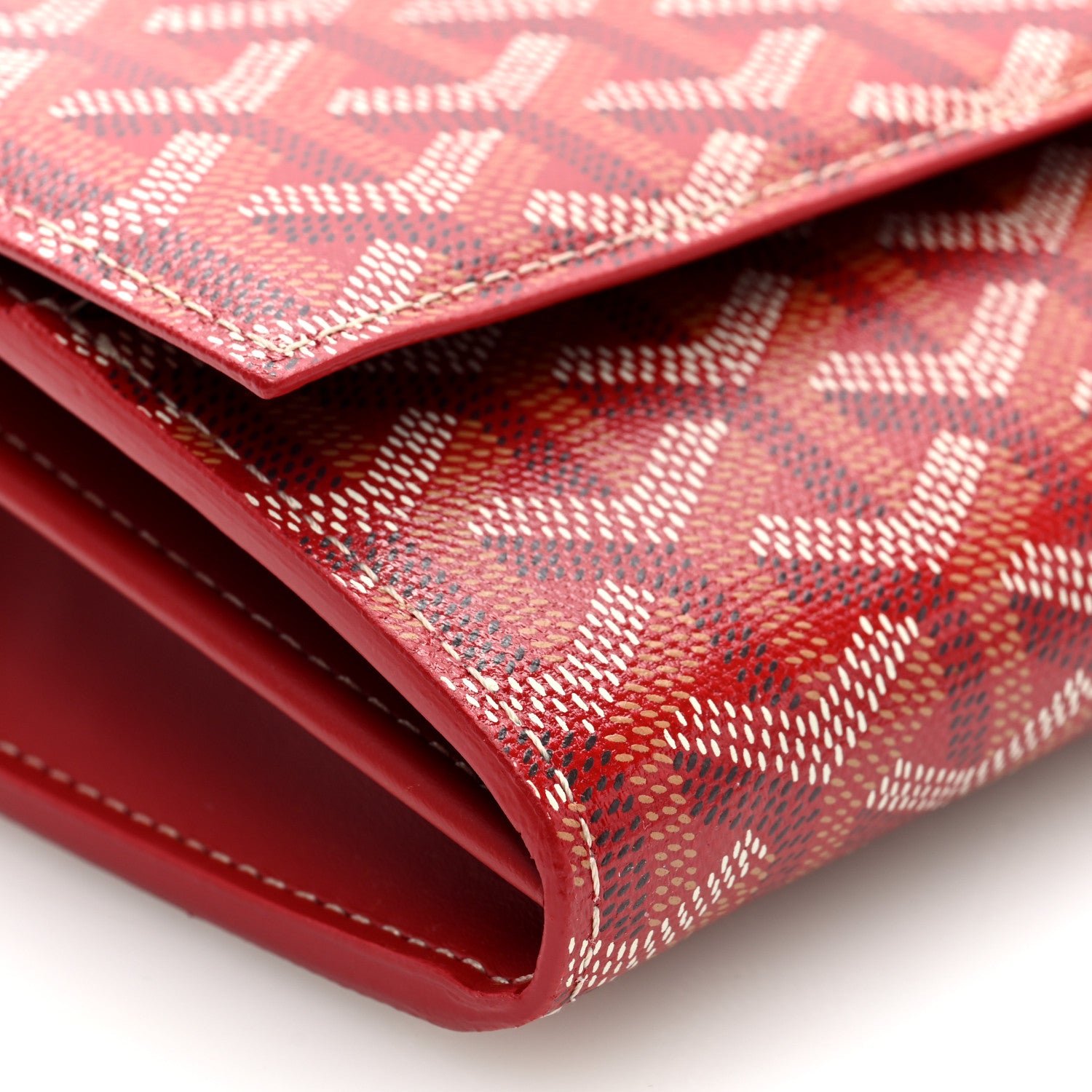 Goyard Goyardine Varenne Continental Wallet Red 8 of 9