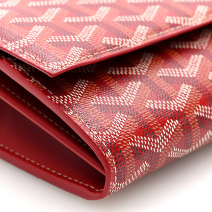 Goyard Goyardine Varenne Continental Wallet Red 8 of 9