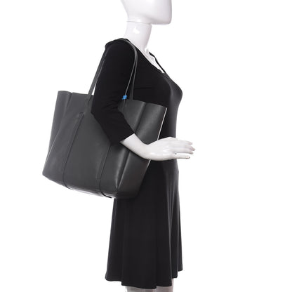 Balenciaga Veau Baltimore Double Sided Small Everyday Tote Gris Fossile Bleu Turquoise 2 of 10