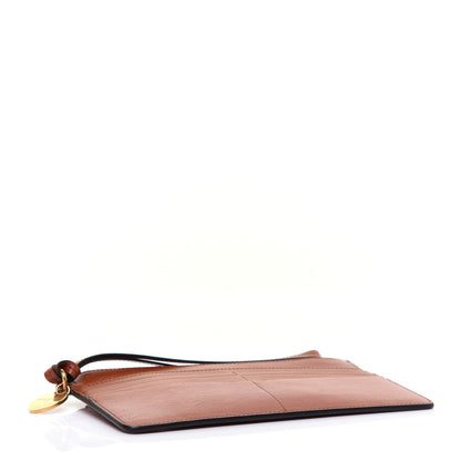 Givenchy Goatskin GV3 Wristlet Zip Card Holder Chestnut 4 of 9