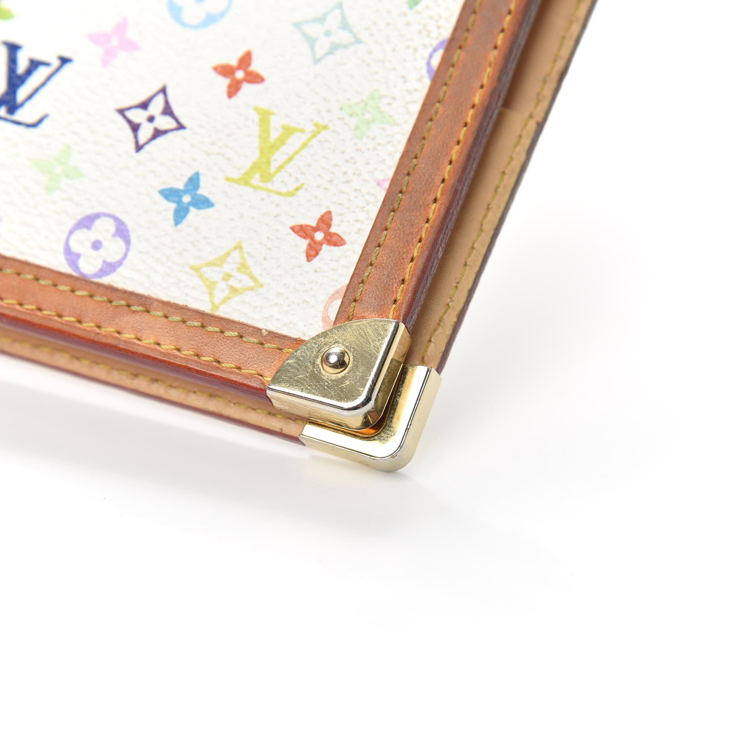 Louis Vuitton Monogram Multicolor Large Ring Agenda Cover White 8 of 14