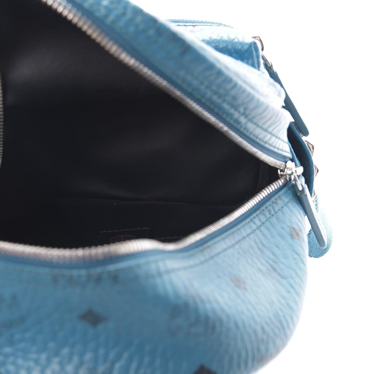 MCM Visetos Side Stud Mini Stark Backpack Teal 4 of 11