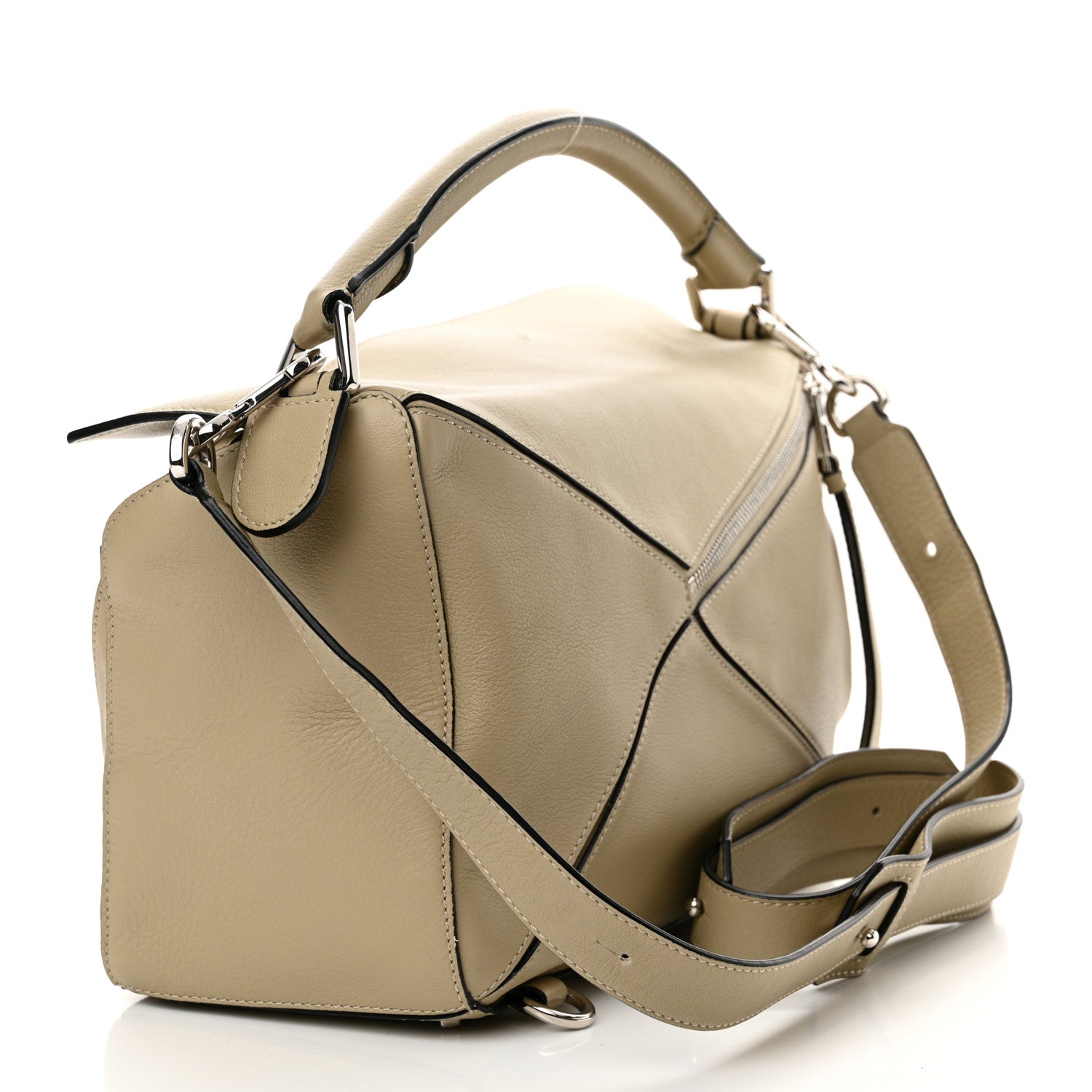 Loewe Calfskin Medium Puzzle Bag Light Oak 2 of 9