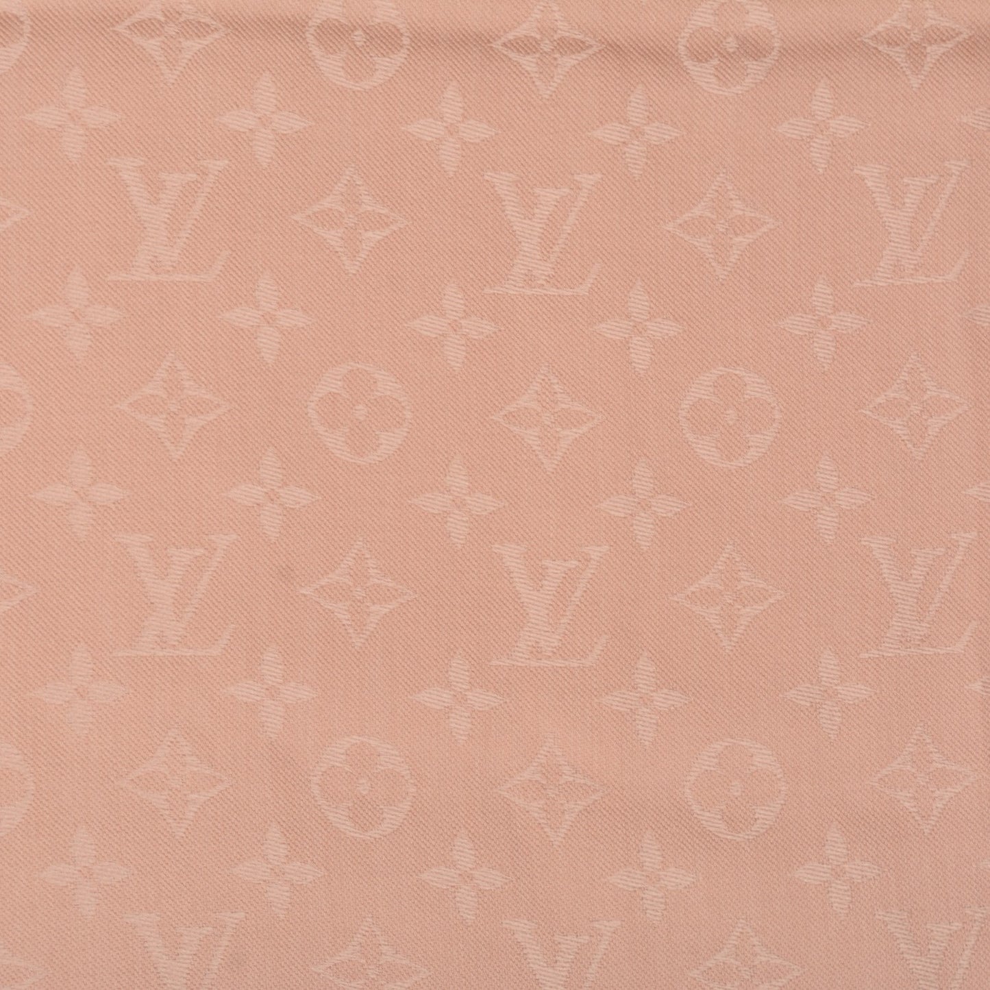 Silk Wool Monogram Shawl Natural