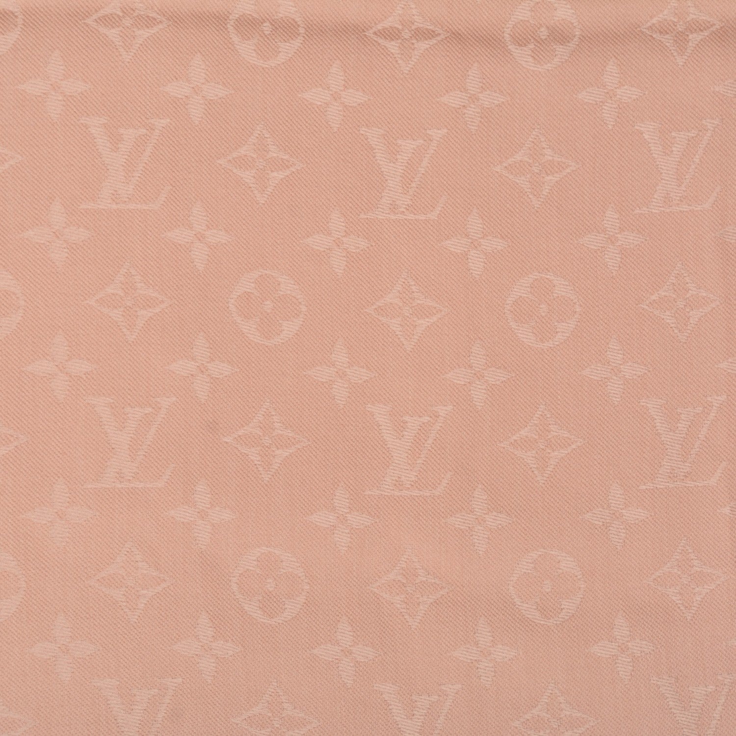 Louis Vuitton Silk Wool Monogram Shawl Natural 1 of 5