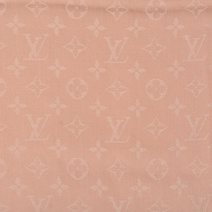 Louis Vuitton Silk Wool Monogram Shawl Natural 1 of 5