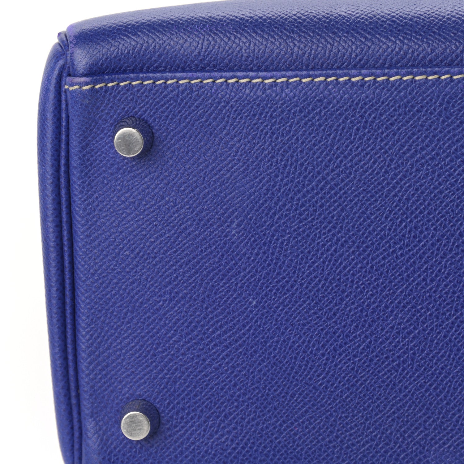 Hermes Epsom Candy Kelly Retourne 35 Bleu Electrique Mykonos 17 of 18