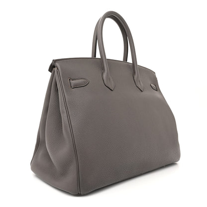 Hermes Togo Birkin 35 Etain 3 of 11