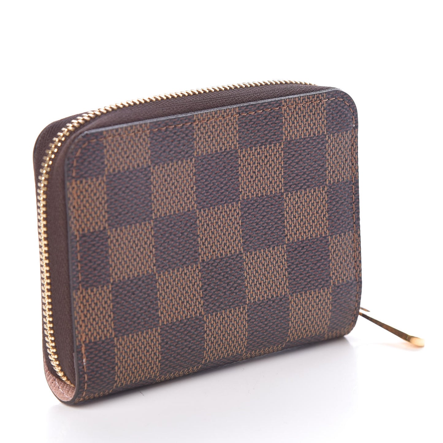 Damier Ebene Zippy Coin Purse Rose Ballerine