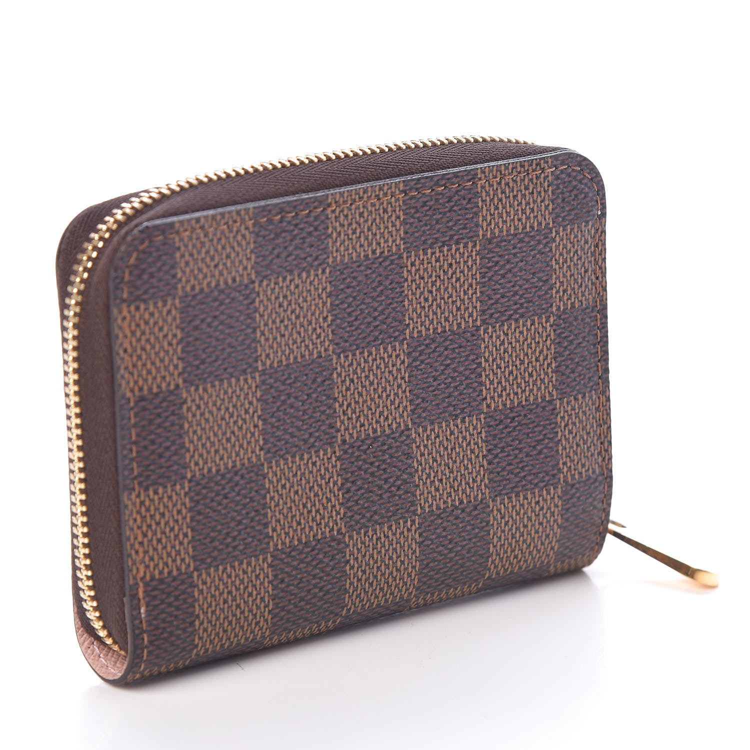 Louis Vuitton Damier Ebene Zippy Coin Purse Rose Ballerine 3 of 6