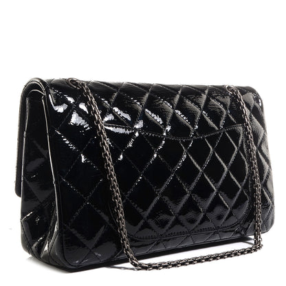 Chanel Distressed Patent 2.55 Reissue 227 Black 3 of 9