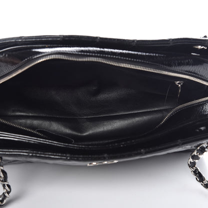 Chanel Patent Quilted Tote Black 5 of 12