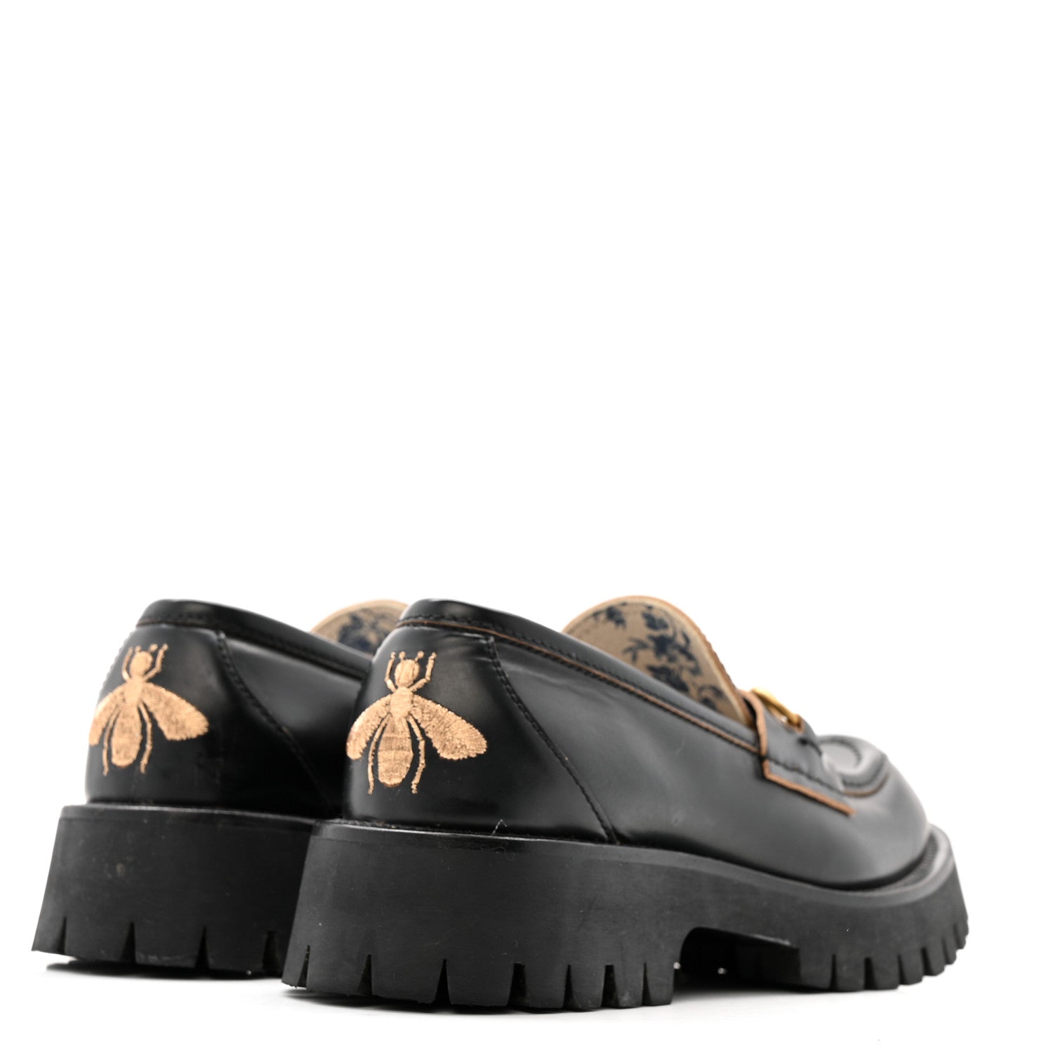 Gucci Cordovan Lux Womens Harald Horsebit 25mm Platform Loafers 40 Black 37.5 Black 6 of 13