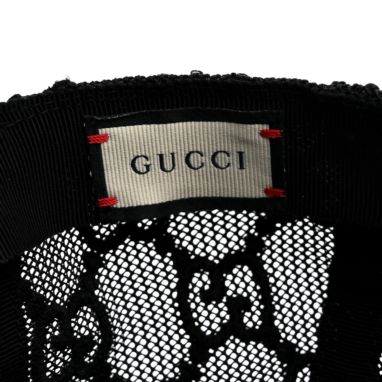 Mesh GG Monogram Shivali Baseball Hat M Black
