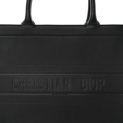 Christian Dior Calfskin Embossed Medium Book Tote Black 8 of 10