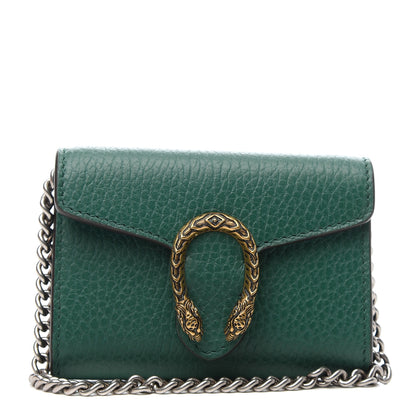 Gucci Calfskin Dionysus Coin Purse Emerald 1 of 6