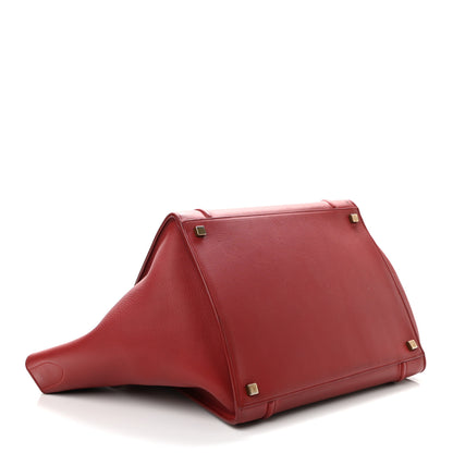 Celine Baby Grained Calfskin Medium Phantom Luggage Carmin 3 of 20