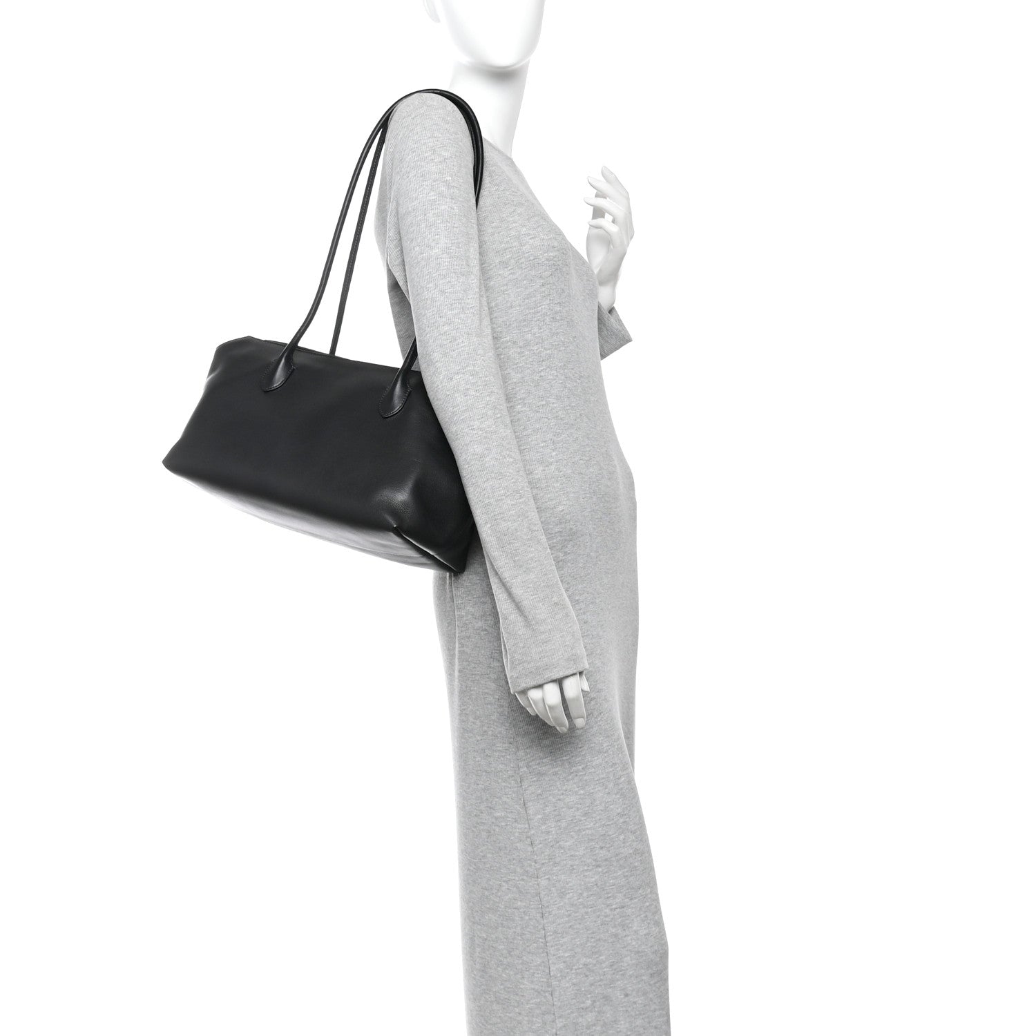 The Row Grained Calfskin Terrasse Bag Black 2 of 9