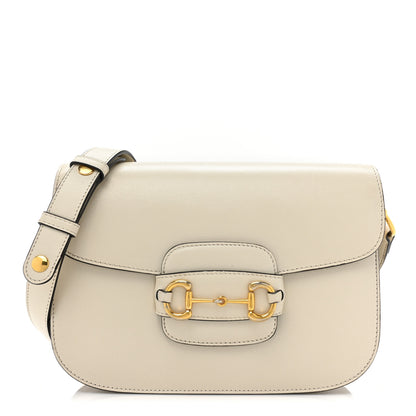 Gucci Azalea Calfskin Horsebit 1955 Shoulder Bag Mystic White 1 of 16