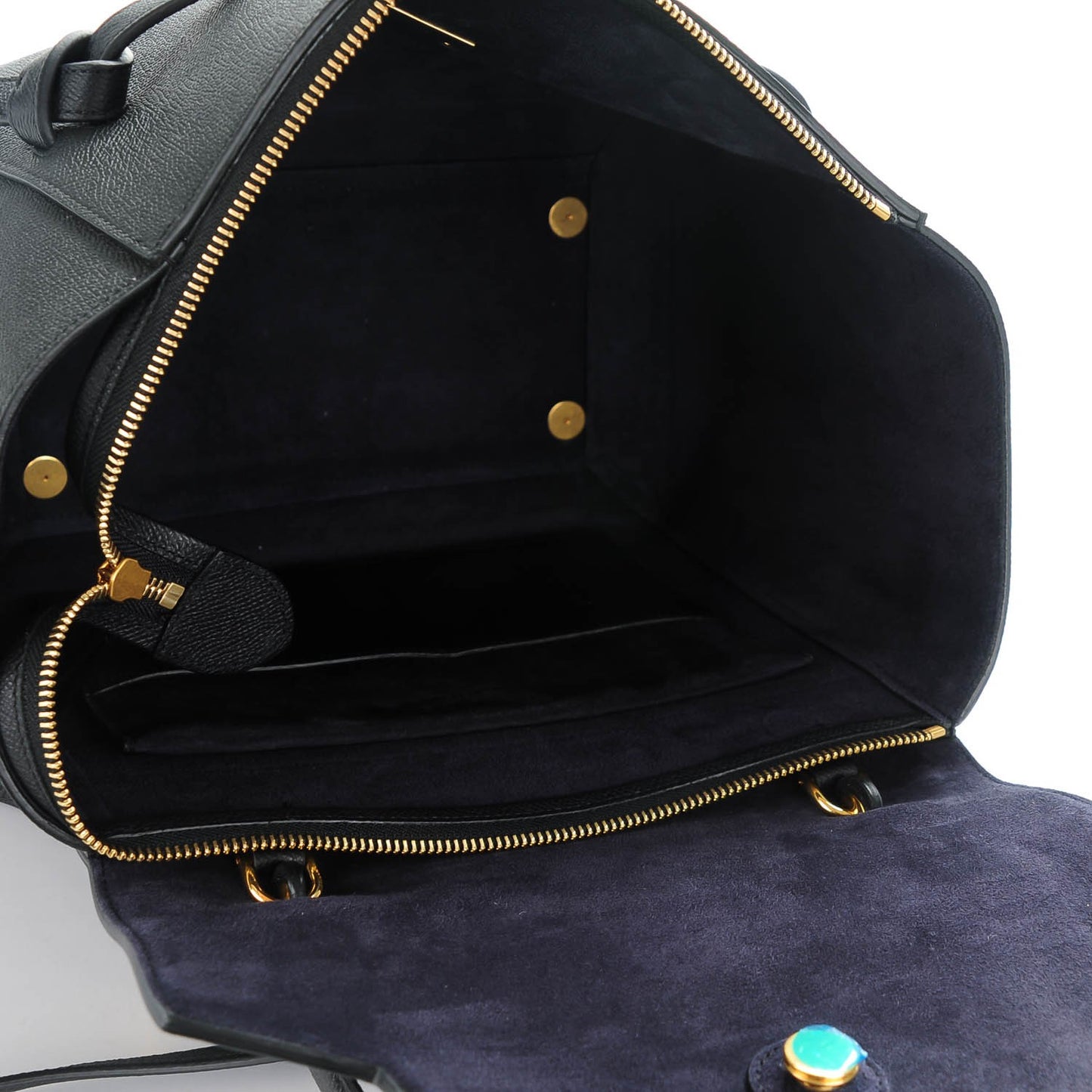 Grained Calfskin Mini Belt Bag Black