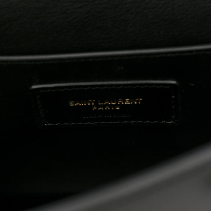 Saint Laurent Smooth Calfskin Manhattan Shoulder Bag Black 6 of 9