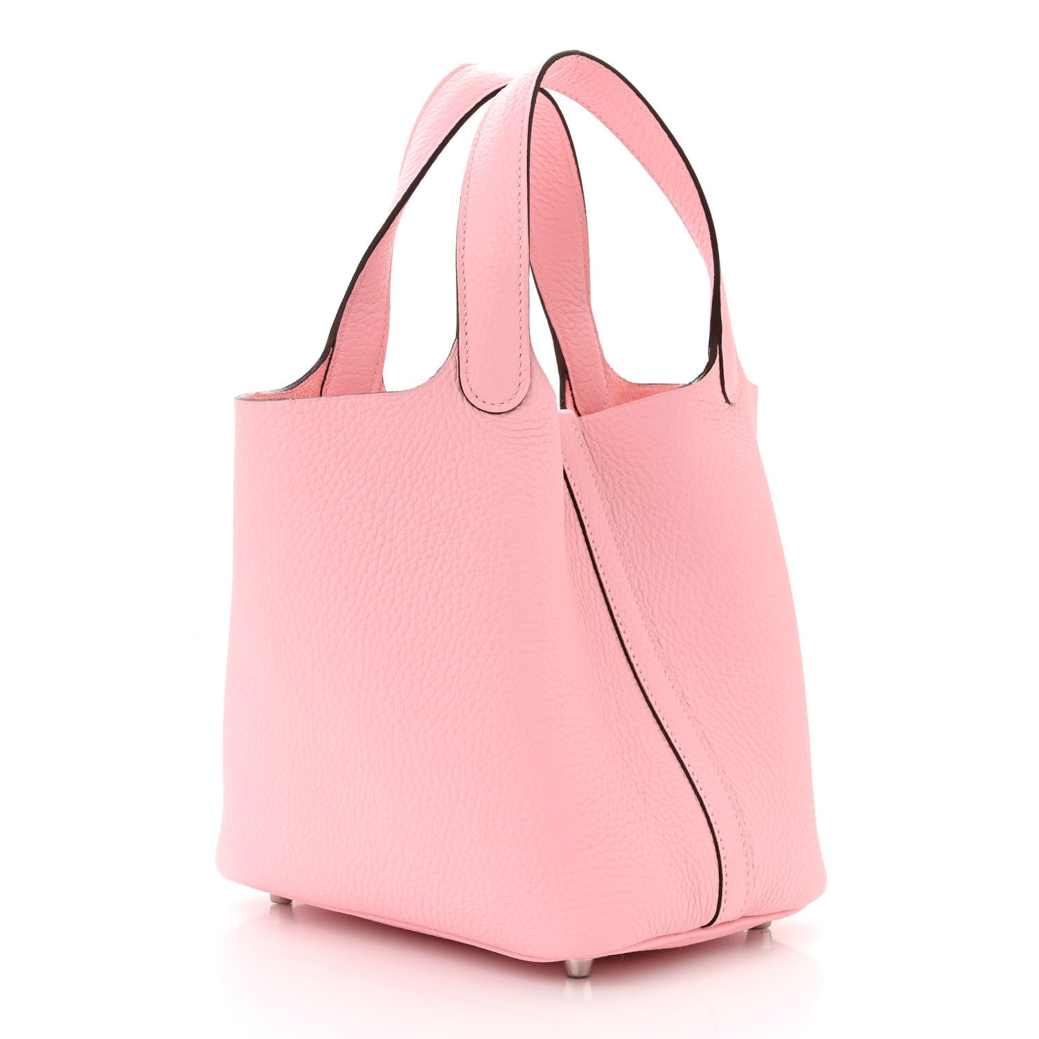 Hermes Taurillon Clemence Picotin Lock 18 PM Rose Sakura 3 of 11