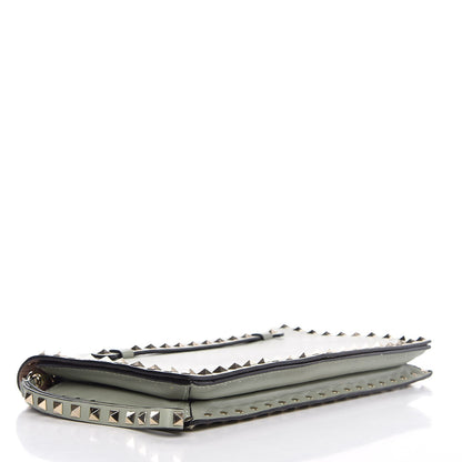 Valentino Garavani Nappa Rockstud Wristlet Clutch Green Tea Sorbet 3 of 9