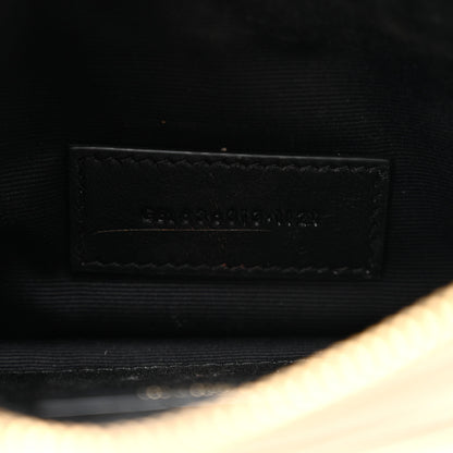 Saint Laurent Grain De Poudre Chevron Monogram Bill Pouch Crema Soft 7 of 8