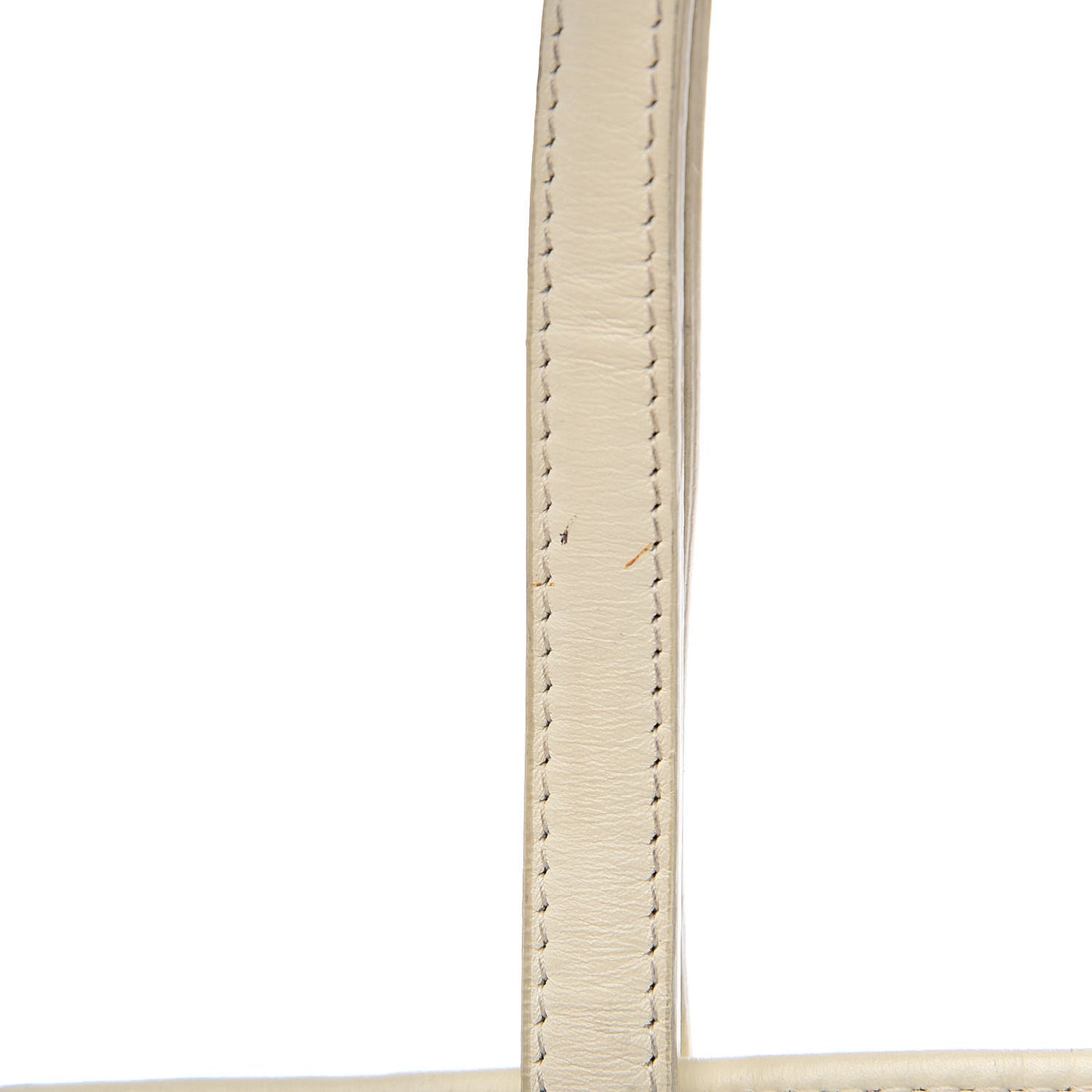Coated Canvas Cannage Small Panarea Tote White