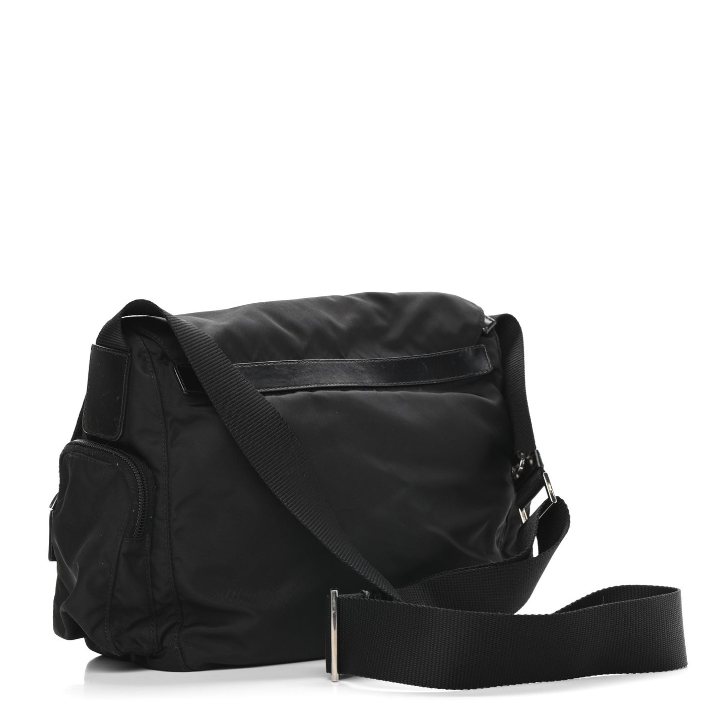Tessuto Nylon Messenger Bag Black