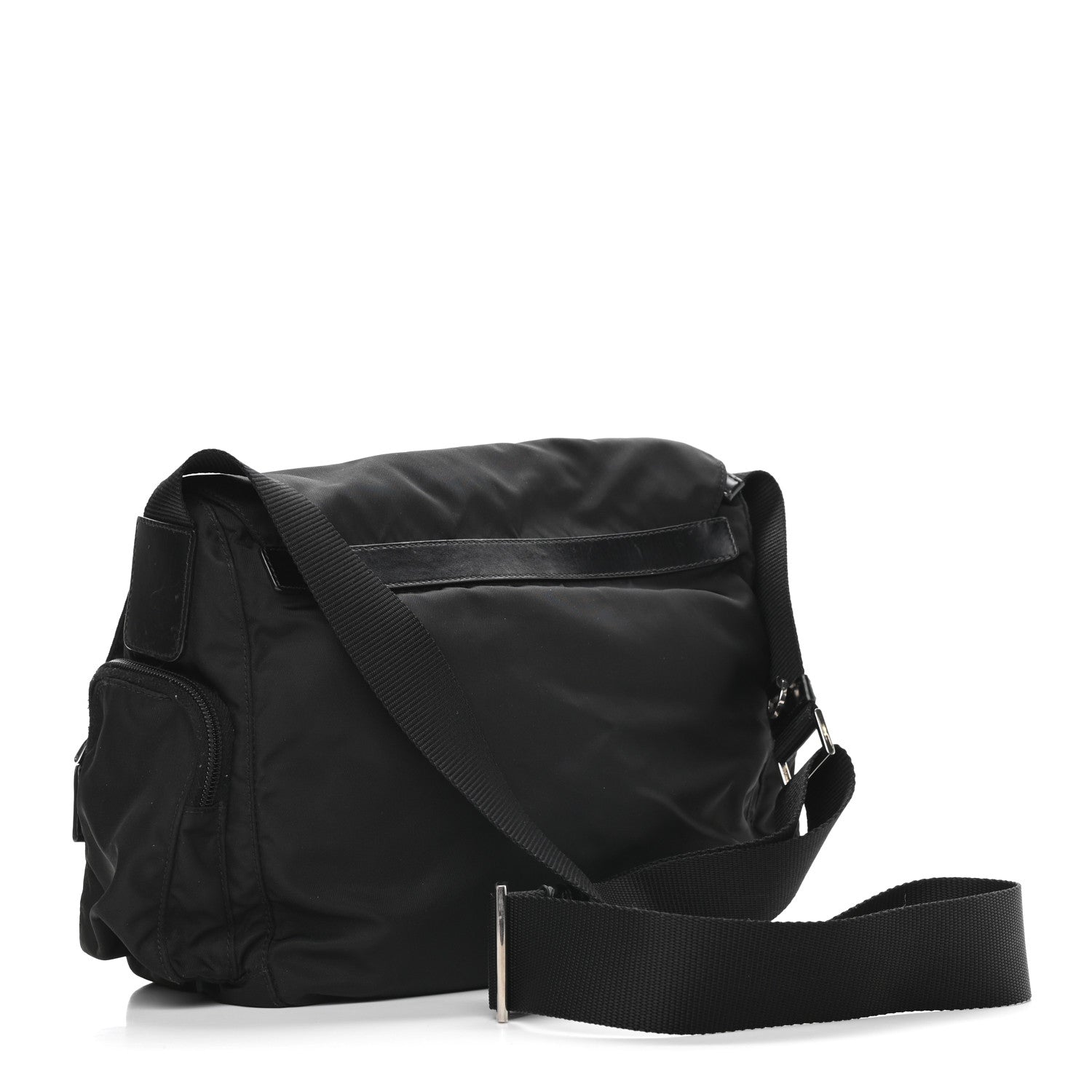 Prada Tessuto Nylon Messenger Bag Black 2 of 9