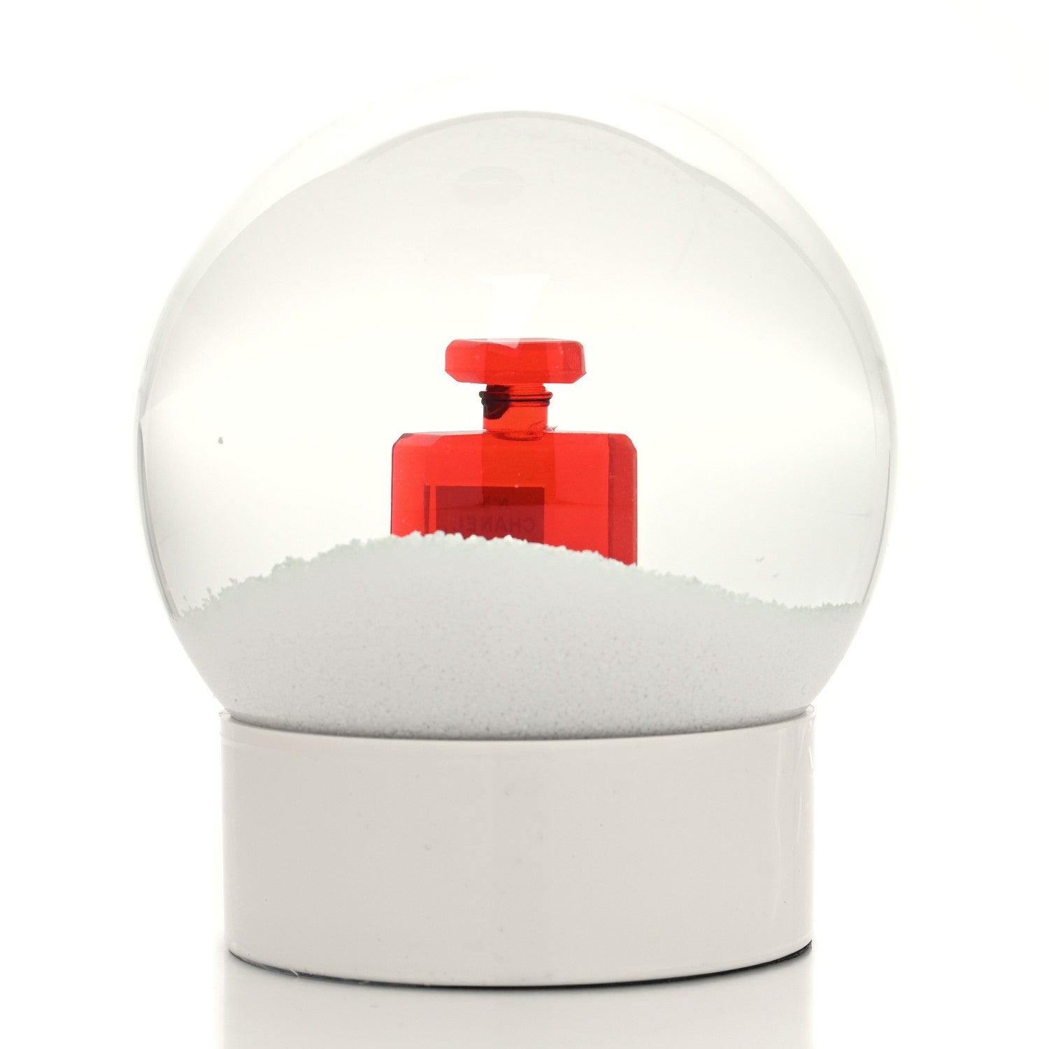 Chanel Glass N°5 Perfume Bottle Snow Globe White 3 of 8