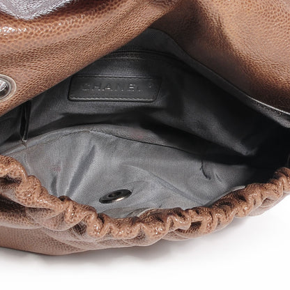Chanel Caviar Quilted Medium Elastic Flap Brown 5 of 8