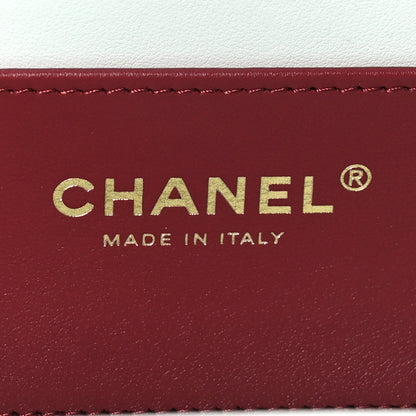 Chanel Shiny Caviar Preppy Coco Small Bowling Bag Light Blue 5 of 9