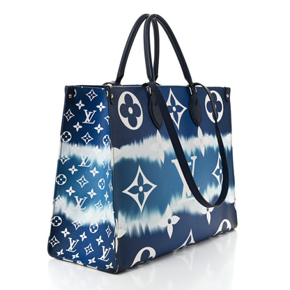 Louis Vuitton Monogram Escale Onthego GM Blue 3 of 13