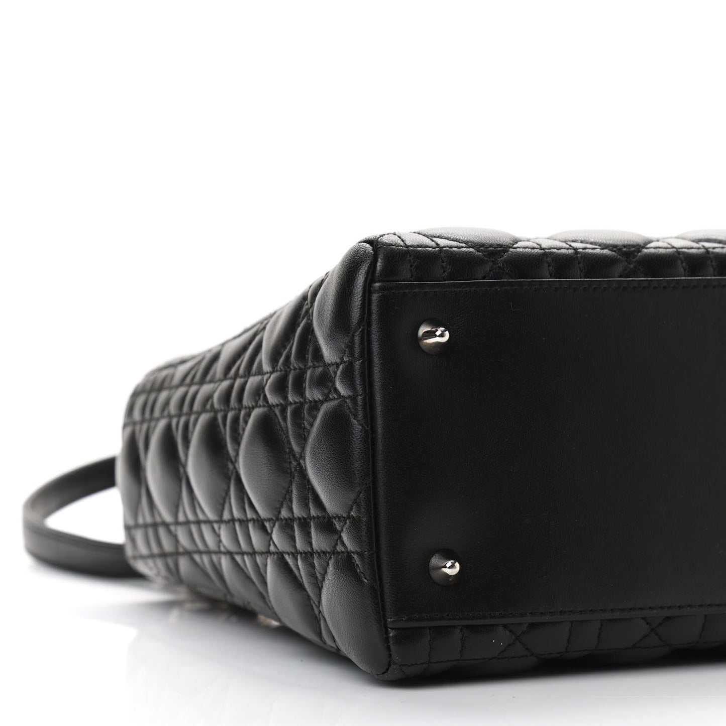 Lambskin Cannage Medium Lady Dior Black