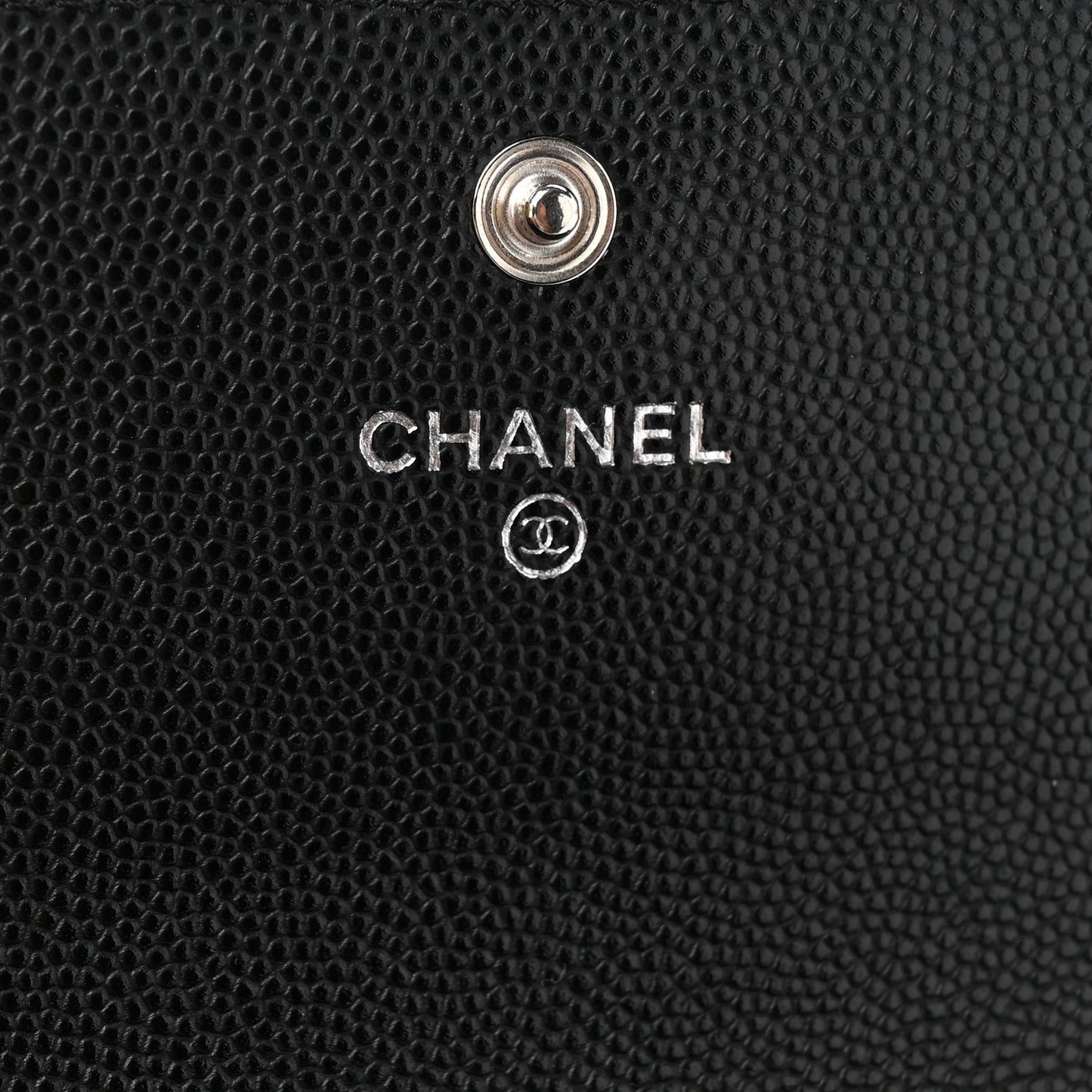 Caviar Quilted Long Boy Flap Wallet Black
