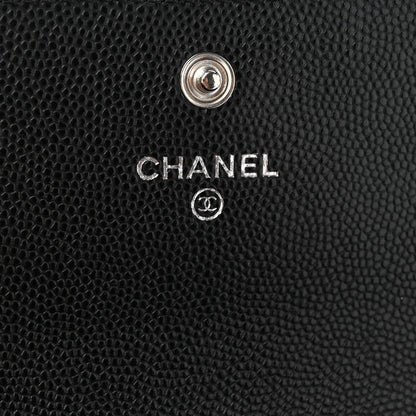 Chanel Caviar Quilted Long Boy Flap Wallet Black 7 of 10