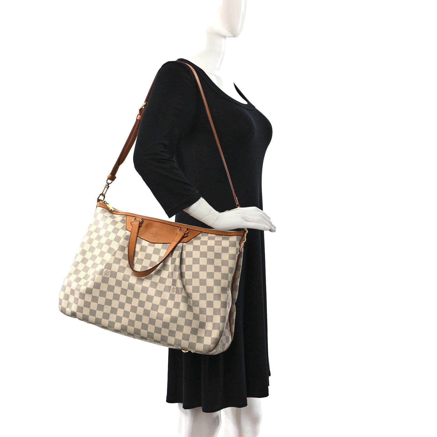 Louis Vuitton Damier Azur Siracusa GM 2 of 10