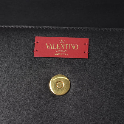 Valentino Garavani Smooth Calfskin Supervee Shoulder Bag Black 8 of 9