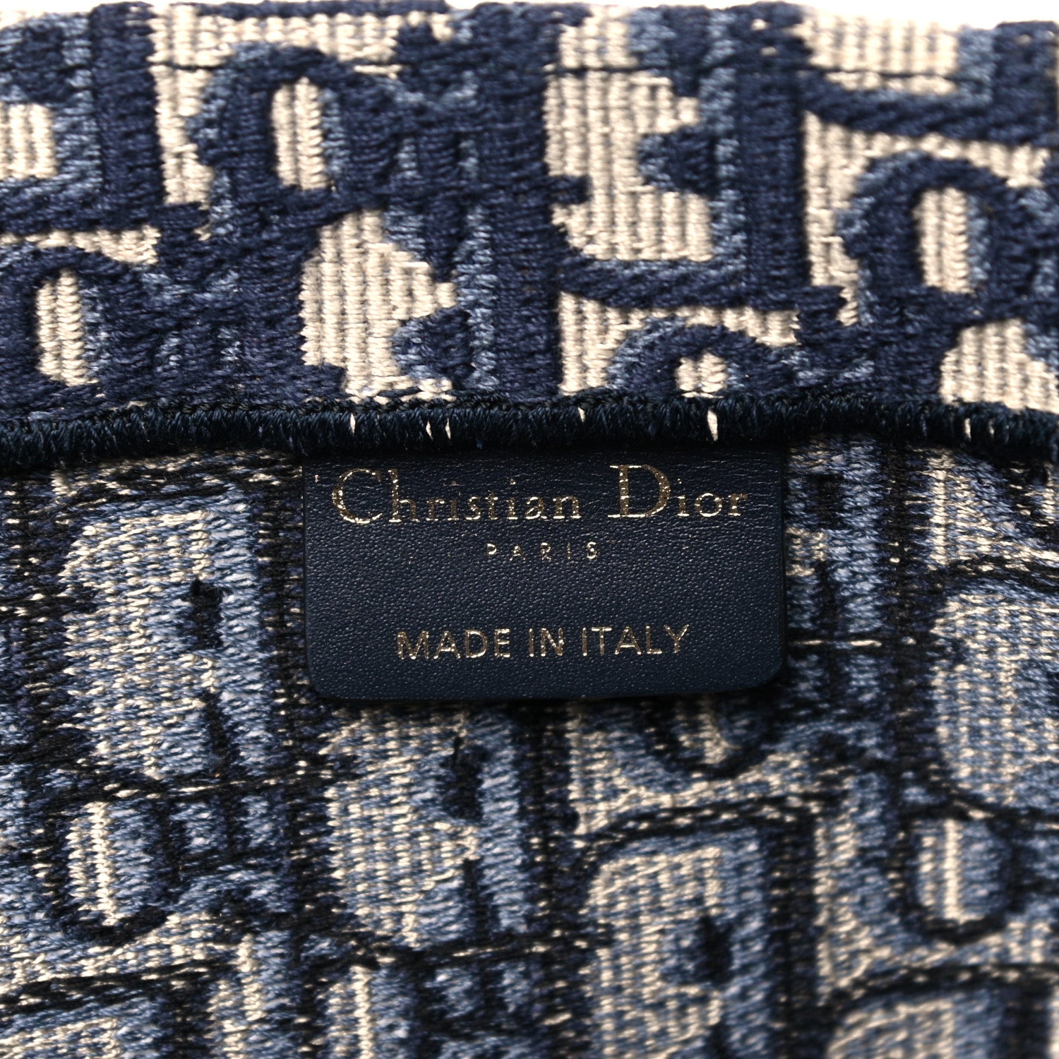 Christian Dior Oblique Book Tote Blue Multicolor 6 of 15