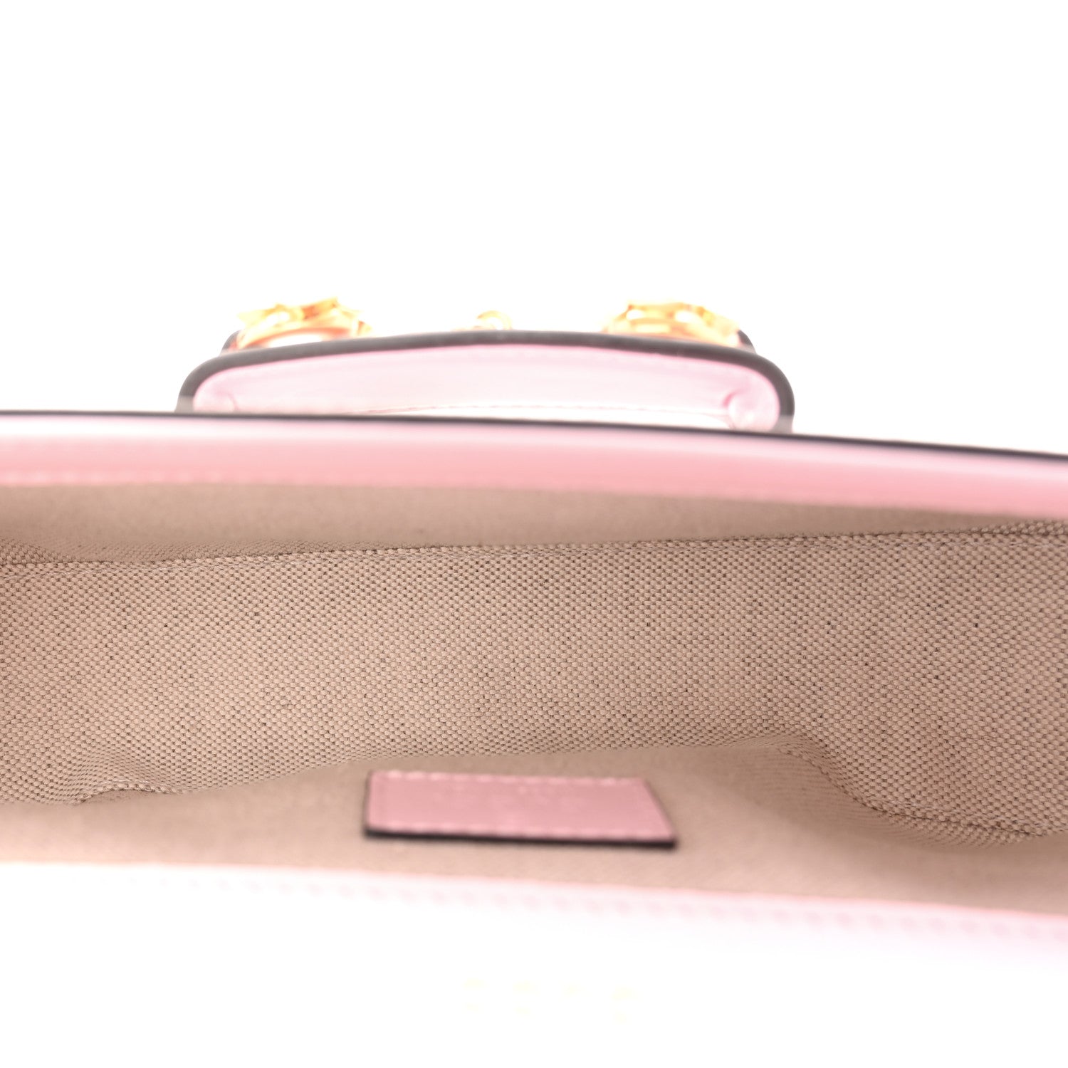 Gucci Azalea Calfskin Crystal Small Horsebit 1955 Chain Shoulder Bag Pink 5 of 12