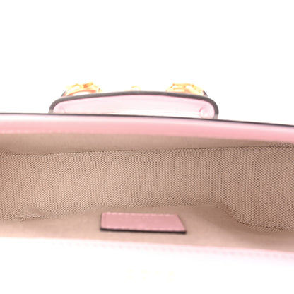 Gucci Azalea Calfskin Crystal Small Horsebit 1955 Chain Shoulder Bag Pink 5 of 12