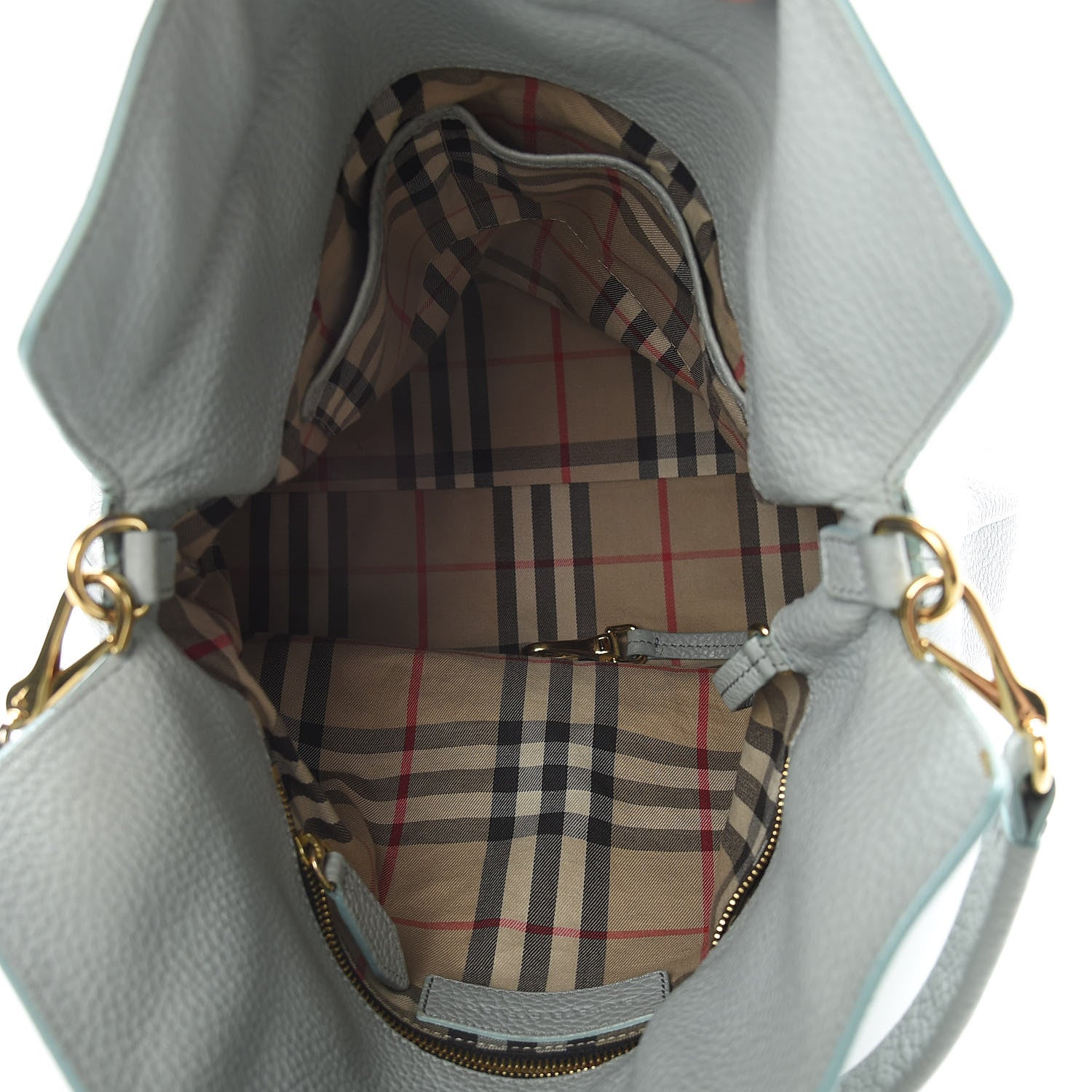 Burberry Grainy Calfskin Medium Cale Hobo Sky Blue 5 of 19