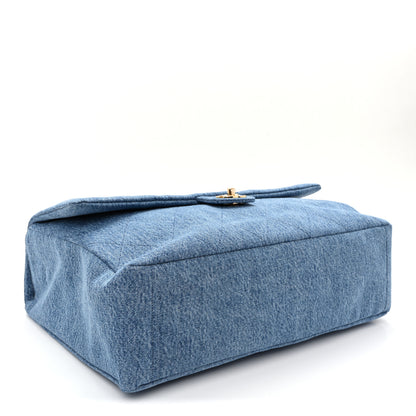 Chanel Denim Souplissimo Maxi Flap Blue 4 of 11