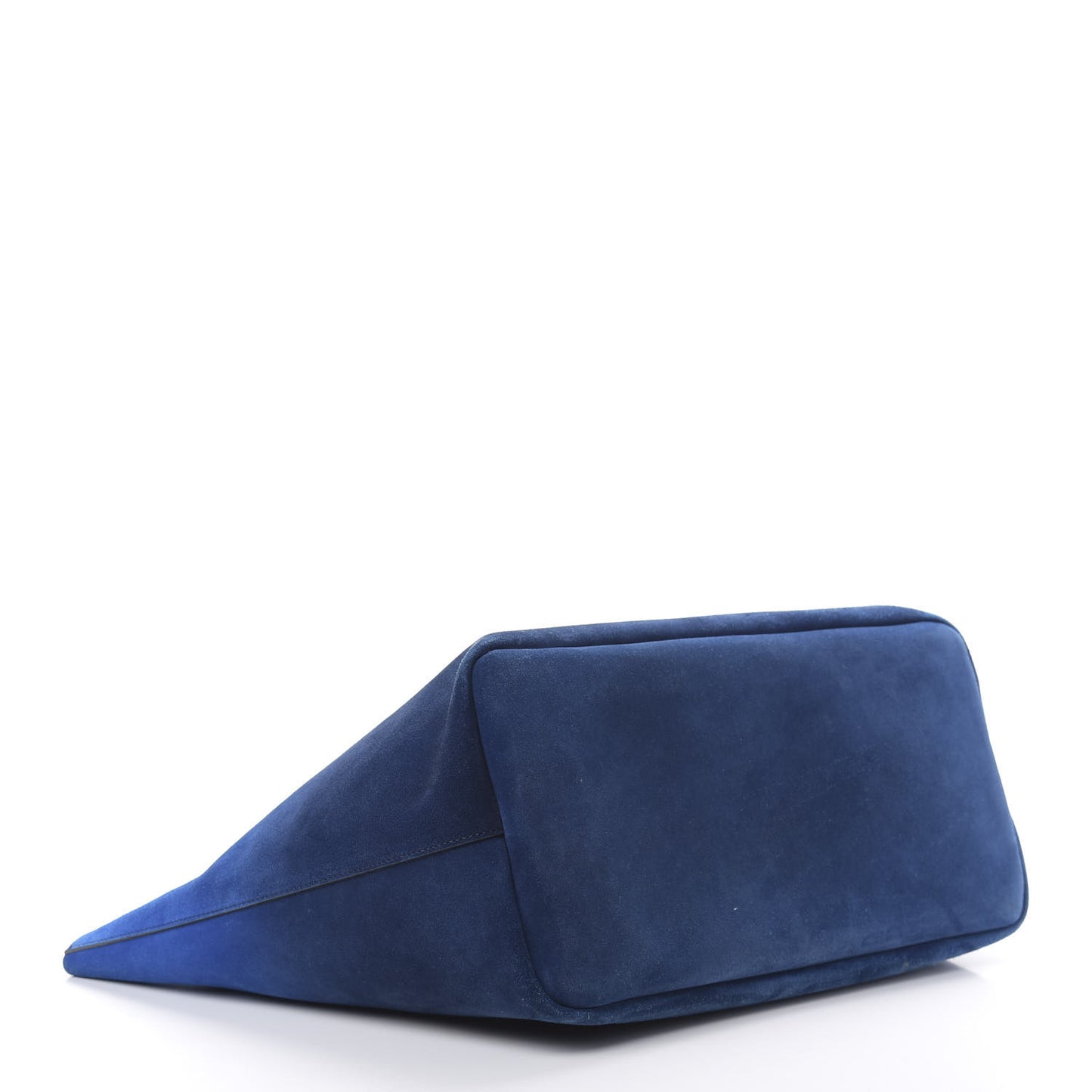 Metallic Calfskin Suede Ombre Large Reversible Antigona Tote Blue Silver